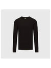 Lens Wappen Wool Knit Top Black - CP COMPANY - BALAAN 2