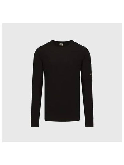 Lens Wappen Wool Knit Top Black - CP COMPANY - BALAAN 2