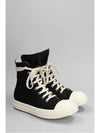 Dark shadow canvas high top black and white ds01d1800 cbes1 911 - RICK OWENS - BALAAN 3