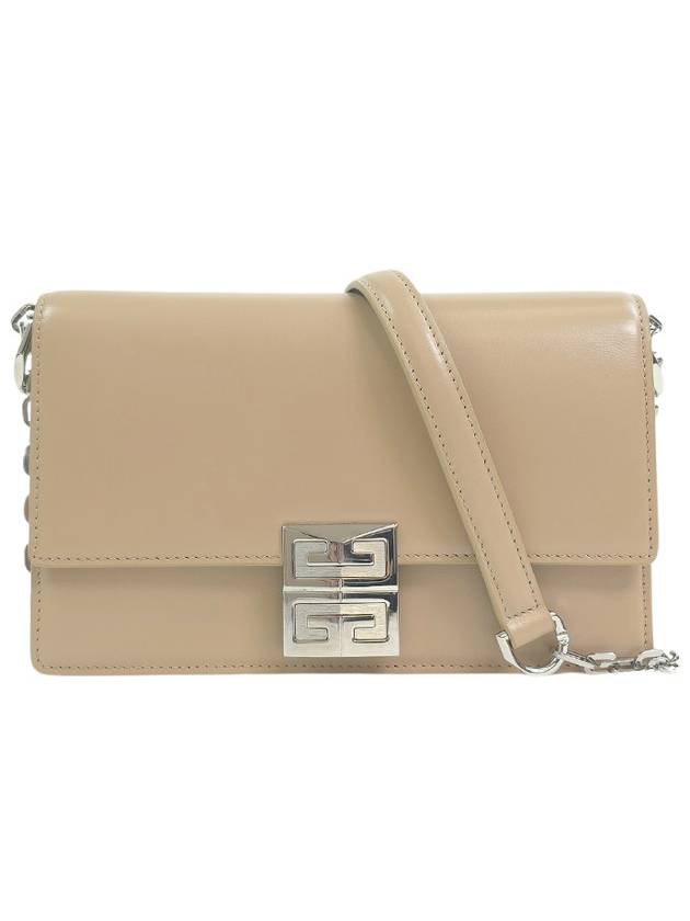 Box 4G Chain Small Leather Shoulder Bag Beige - GIVENCHY - BALAAN 2