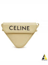 Logo Leather Triangle Cross Bag Pale Yellow - CELINE - BALAAN 2