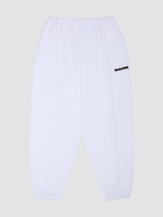 Origin Wide Sweat Jogger Pants White - MAVRK - BALAAN 1