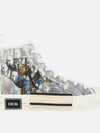 Oblique Canvas High Top Sneakers - DIOR - BALAAN 4