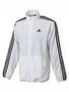 3S Regular Fit Light Woven Track Jacket White - ADIDAS - BALAAN 3