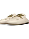 Metal Chain Leather Mule White - TOD'S - BALAAN 3