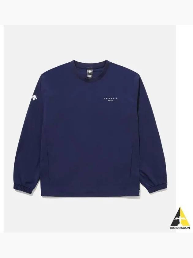 Worthing Graphic Woven Sweatshirt Navy SP323UWH82 - DESCENTE - BALAAN 1