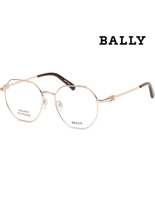 Glasses frame BY5054D 033 Asian fit gold metal frame men women - BALLY - BALAAN 1