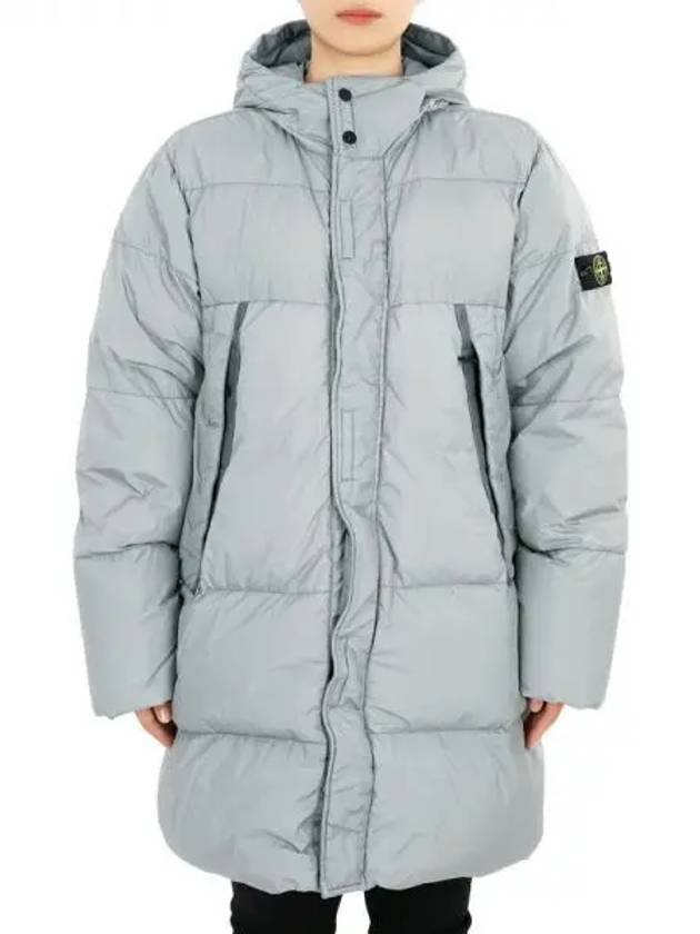 Stone Waffen Patch Down Long Padding (Gray) 811640123 V0064 14A (Can Be Worn By Adults) - STONE ISLAND - BALAAN 2