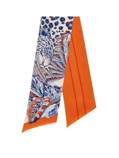 Animalier Print Silk Scarf Orange - SALVATORE FERRAGAMO - BALAAN 2