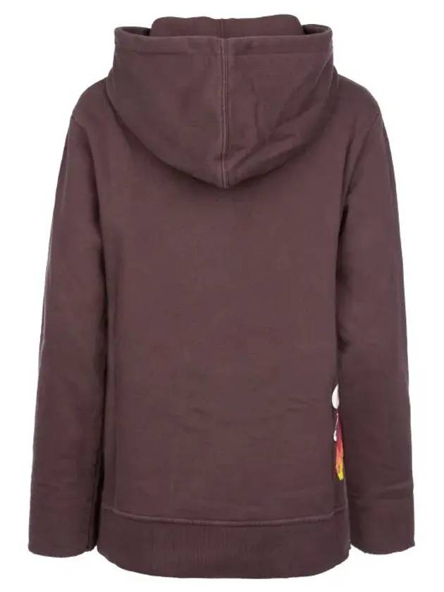 Rainbow Burgundy Over Hooded Sweatshirt - GOLDEN GOOSE - BALAAN 8