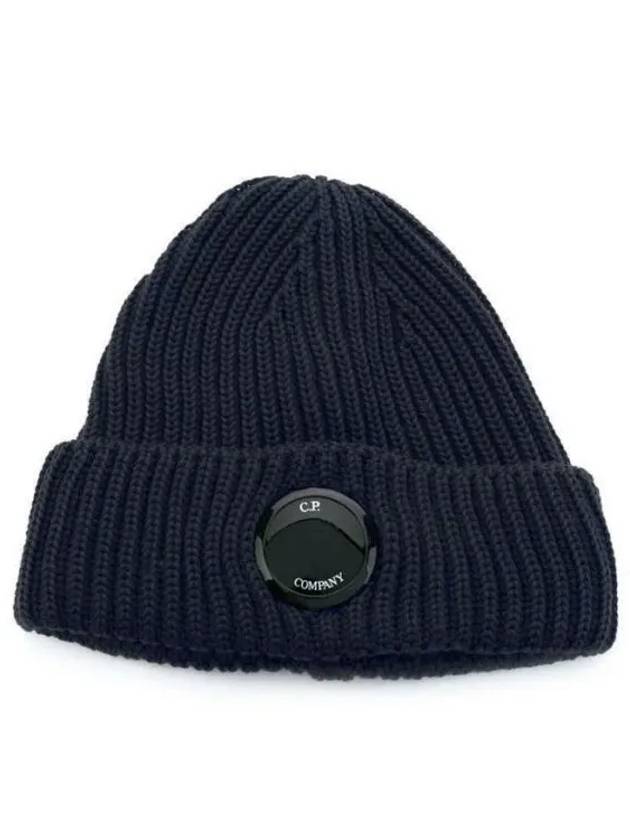 15CMAC272A Lens Logo Patch Wool Beanie 24177796 36728243 270006 1009993 - CP COMPANY - BALAAN 1