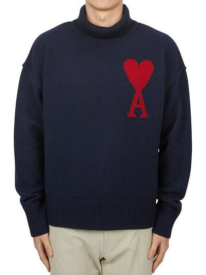 De Coeur Turtleneck Navy - AMI - BALAAN 2