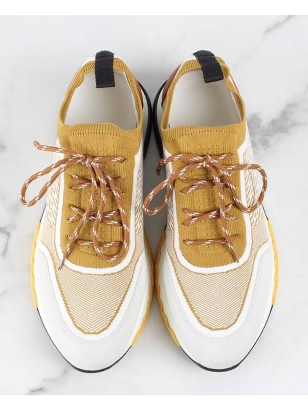 Addict knit sneakers yellow 37 5 245 - HERMES - BALAAN 9