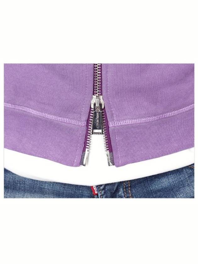 Dsquared Man DSQ Wild Tough Hooded Zip Up 74HG0004 Violet - DSQUARED2 - BALAAN 9