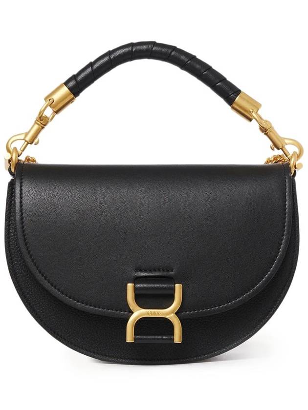 Marcie Leather Shoulder Bag Black - CHLOE - BALAAN 2