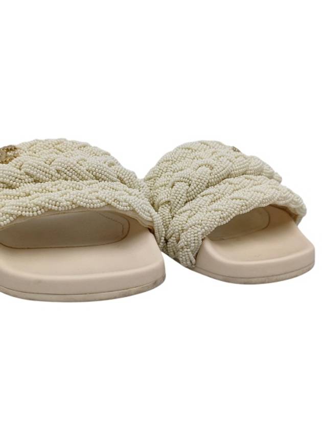 G35696 Ivory Mule Slides - CHANEL - BALAAN 5