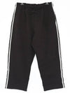 3 Stripe Straight Track Pants Black - Y-3 - BALAAN 2