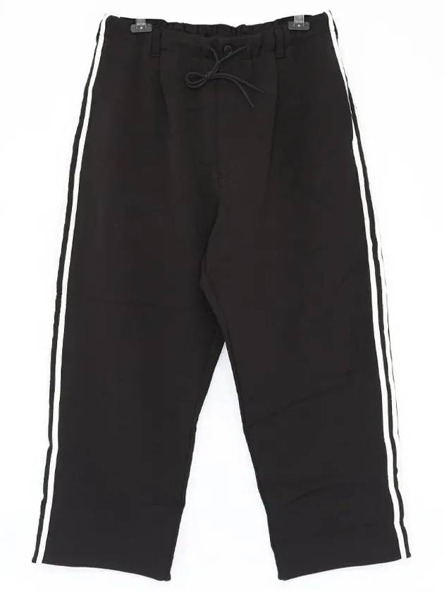 3 Stripe Straight Track Pants Black - Y-3 - BALAAN 4