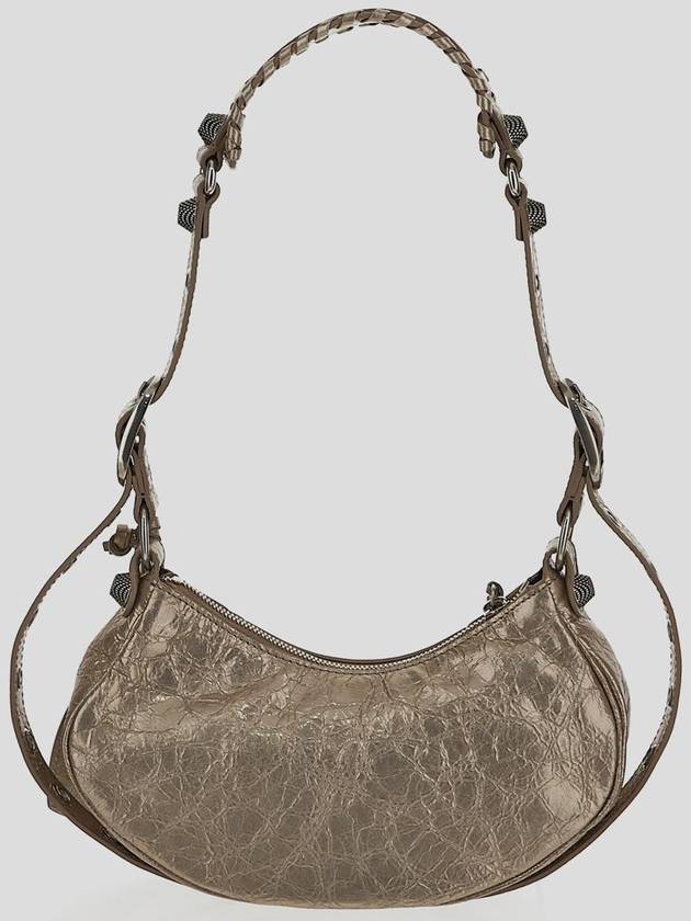 Metallic Le Cagol XS Lambskin Shoulder Bag Metallic Beige - BALENCIAGA - BALAAN 4