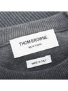 4 Bar Armband Milano Stitch Knit Top Mid Grey - THOM BROWNE - BALAAN 5