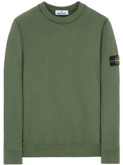 Wappen Patch Crew Neck Sweatshirt Green - STONE ISLAND - BALAAN 2