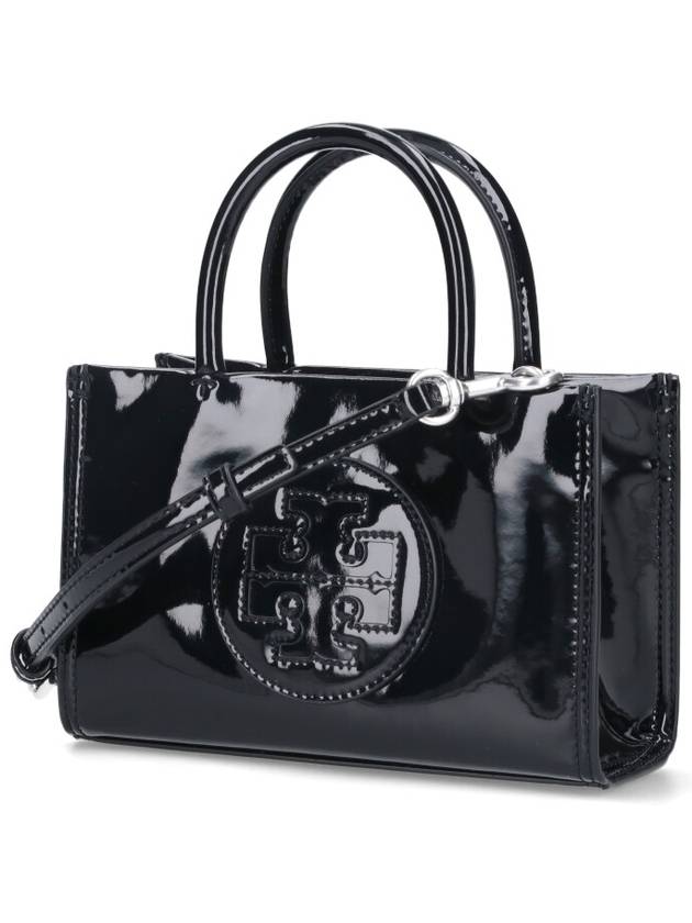 Ella Bio Patent Tote Bag Black - TORY BURCH - BALAAN 3