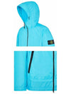 Men's Wappen Patch Nylon Hooded Jacket Light Blue - STONE ISLAND - BALAAN 6