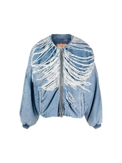 Men's D-Day-C Denim Jacket Light Blue - DIESEL - BALAAN 2