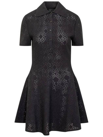 Givenchy "Monogram 72" Jacquard Polo Style Dress - GIVENCHY - BALAAN 1