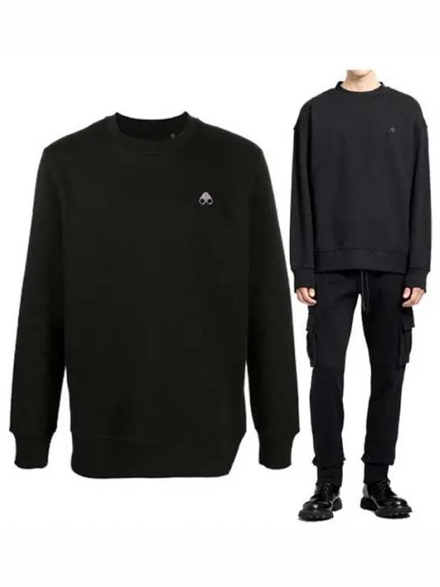 Marine Park Logo Detail Sweatshirt Black - MOOSE KNUCKLES - BALAAN 2