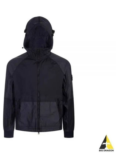 Nylon Metal Windbreaker Navy - STONE ISLAND - BALAAN 2