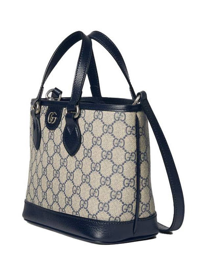 Ophidia Mini Tote Bag Beige Blue GG Supreme 811716K9GSN4075 - GUCCI - BALAAN 2