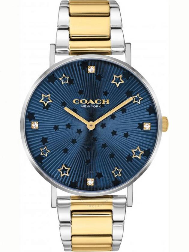 Coach Perry Quartz Crystal Blue Dial Unisex Watch 14503523 - COACH - BALAAN 1