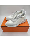 Bouncing Sneakers Mesh Suede Goatskin Blanc - HERMES - BALAAN 5