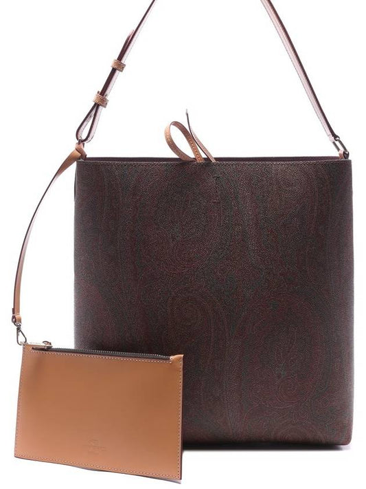 Paisley Print Shoulder Bag Brown - ETRO - BALAAN 2