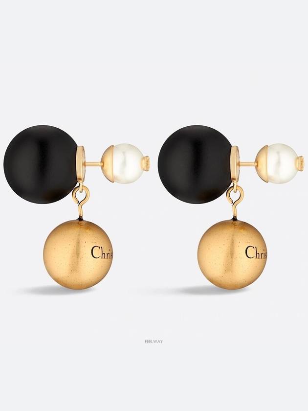 Dior Tribales Earrings Antique Gold Finish Metal Matte - DIOR - BALAAN 2