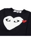 Men's Heart Short Sleeve T-Shirt AZ T116 051 BLACK - COMME DES GARCONS - BALAAN 3