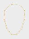 Women's Triomphe Pearl Double Necklace Gold - CELINE - BALAAN 2