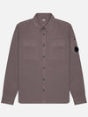 Organic Gabardine Buttoned Lens Long Slevee Shirt Purple - CP COMPANY - BALAAN 2