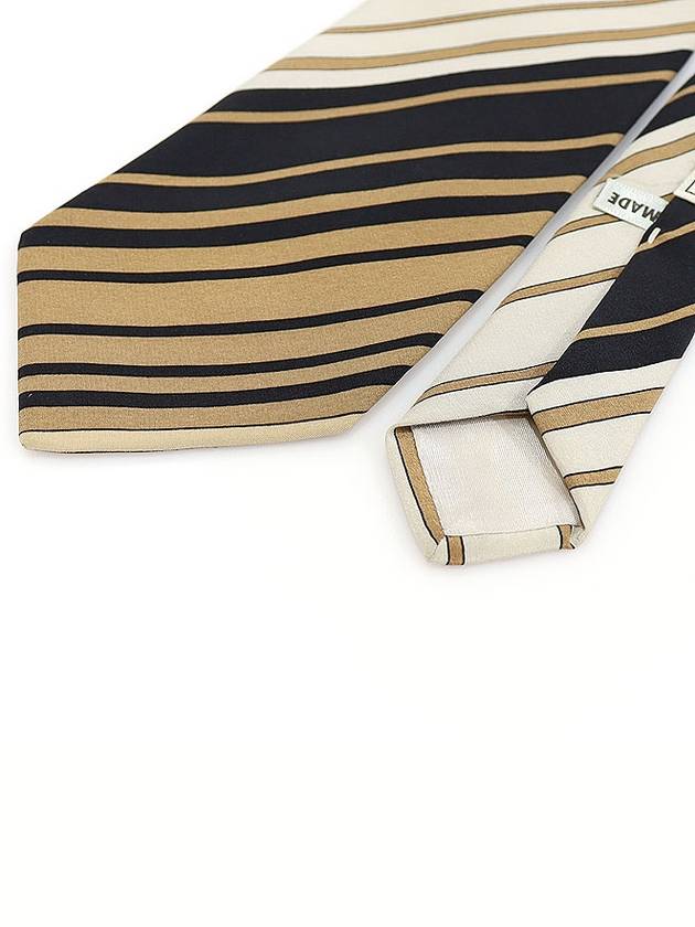 100 silk multi color striped pattern tie - LEONARD - BALAAN 4