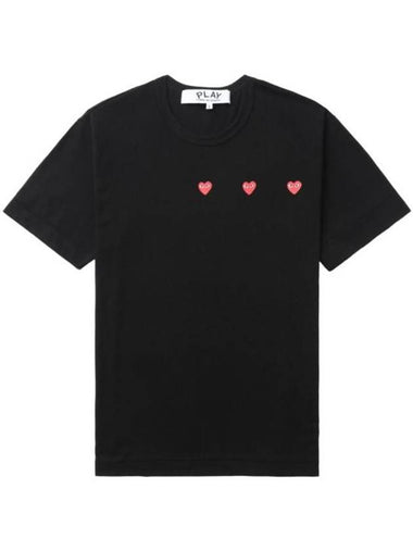 Logo Print Cotton Short Sleeve T Shirt Black - COMME DES GARCONS - BALAAN 1