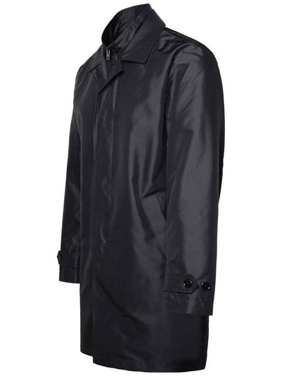 Fay 'Morning' Navy Polyester Trench Coat - FAY - BALAAN 2