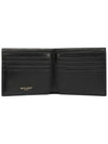 Tiny Monogram Half Wallet Black Gold - SAINT LAURENT - BALAAN 5