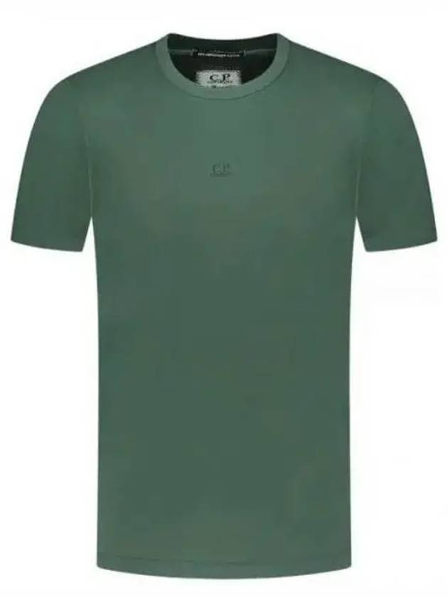 70/2 Mercerized Jersey Logo Short Sleeve T-Shirt Green - CP COMPANY - BALAAN 2