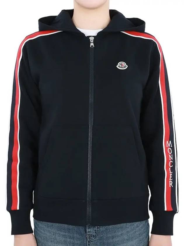 Kids Three Stripe Lining Wappen Patch Hood Zip up Navy 8G00032 899PS 778 12 14A Adults can be worn - MONCLER - BALAAN 2