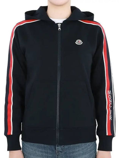 Kids Three Stripe Lining Wappen Patch Hood Zip up Navy 8G00032 899PS 778 12 14A Adults can be worn - MONCLER - BALAAN 1