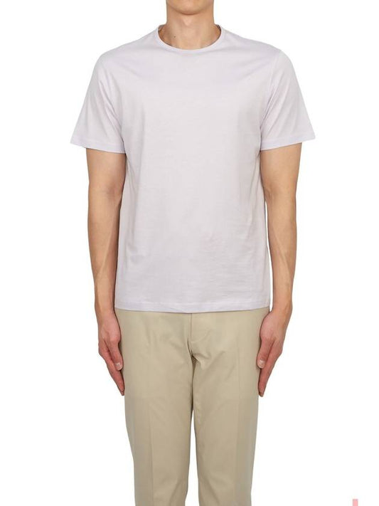 Precise Luxe Cotton Jersey Short Sleeve T-Shirt Light Purple - THEORY - BALAAN 2