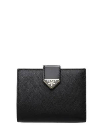 Saffiano leather half wallet women - PRADA - BALAAN 1