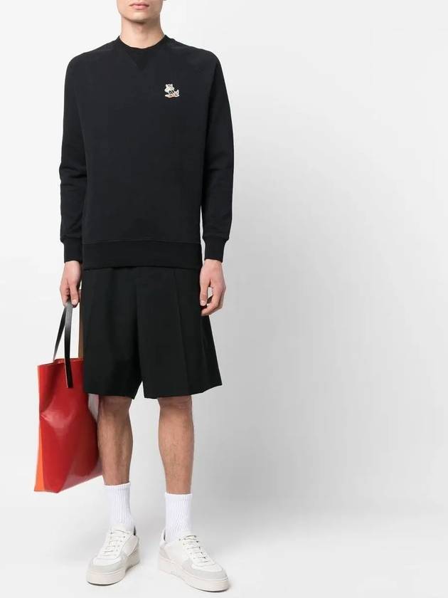 Dressed Fox Patch Classic Sweatshirt Black - MAISON KITSUNE - BALAAN 5