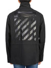 Diag print jacket black - OFF WHITE - BALAAN 6